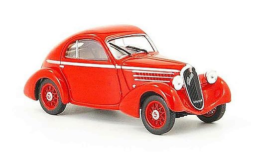 Fiat 508 CS Berlinetta 1/43 Starline Balilla Sedan rood 1935 modelauto