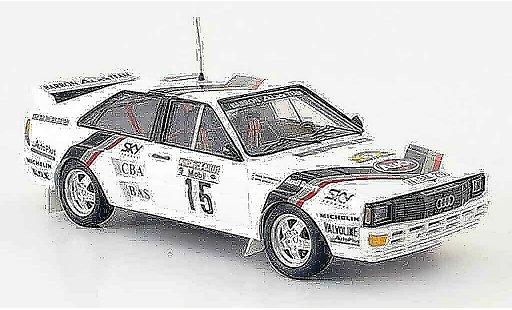 Audi Quattro rallye 1/43 Trofeu No.16 Bosch Oosterbaan Rally Hunsruck 1985 modelauto