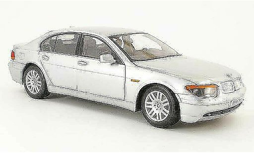 Bmw 745 E65 1/18 Welly i grijs modelauto