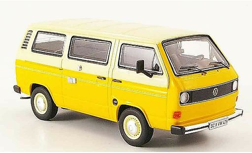 Volkswagen Combi A 1/43 Premium Cls t3a bus l geel beige modelauto