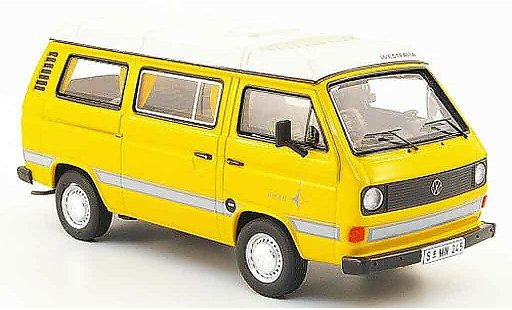 Volkswagen Combi A 1/43 Premium Cls t3a westfalia joker geel modelauto