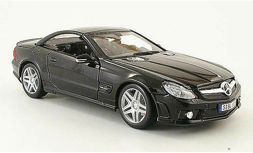 Mercedes Classe SL 65 1/18 Maisto amg zwart 2009 modelauto