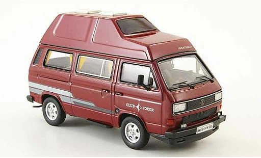Volkswagen Combi B 1/43 Premium Cls t3b westfalia club joker rood hochdakbus modelauto
