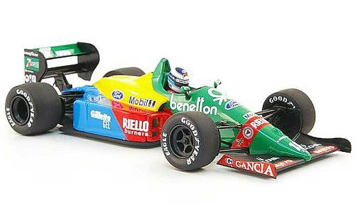 Benetton B188 course 1/43 Minichamps 1990 Benetton B188 No.19 M.Hakkinen Test Silverstone modelauto