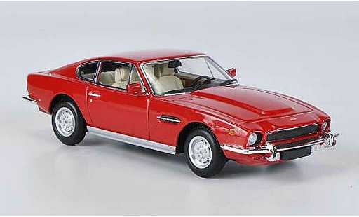 Aston Martin V8 saloon 1/43 Minichamps rood 1987 modelauto