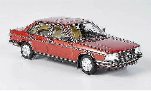 Audi 100 gl 1/43 Minichamps (C2) rood 1979 modelauto