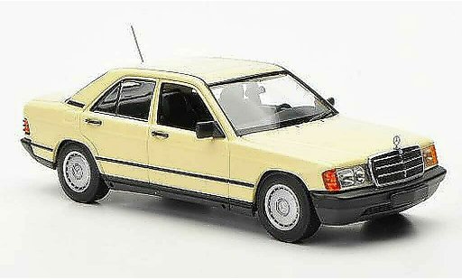 Mercedes 190 Base 1/43 Minichamps (W201) elfenbein 1984 modelauto