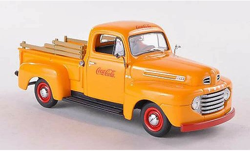 Ford F-1 Pick Up 1/43 Minichamps Coca Cola geel 1949 Coca Cola Collection modelauto