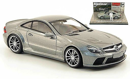 Mercedes B 65 1/43 Minichamps AMG zwart Series (R230) grijs avec Figur The Stig 2009 modelauto