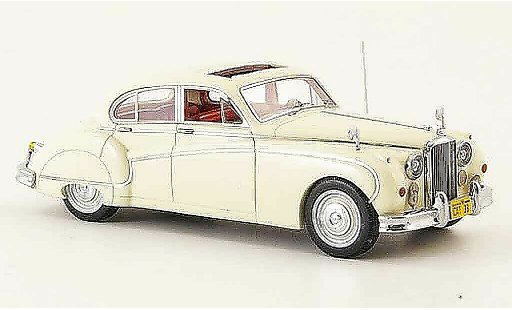 Jaguar MK 9 1/43 Neo creme wit lhd avec interieur rood 1960 modelauto