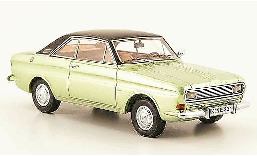 Ford Taunus Berline 1/43 Neo (P6) Coupe groen zwart modelauto