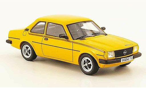 Opel Ascona B Base 1/43 Neo 2.0 j geel 1980 modelauto