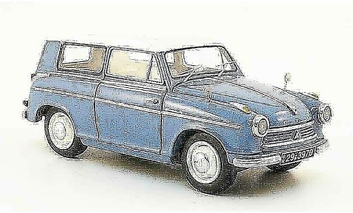Lloyd Alexander Kombi 1/43 Neo Stationwagen blauw wit 1958 modelauto
