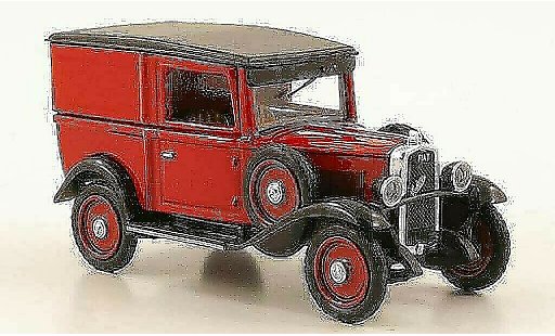 Fiat 508 Furgone 1/43 Rio Balilla Autocarro rood/zwart 1935 modelauto