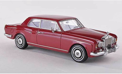 Rolls Royce Corniche FHC 1/43 Neo zwart-rood RHD 1971 modelauto