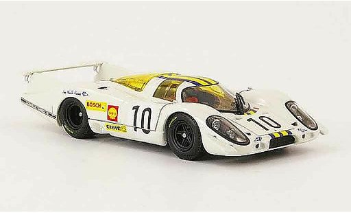 Porsche 917 1969 1/43 Ebbro No.10 wit blauw geel 24h Le Mans modelauto