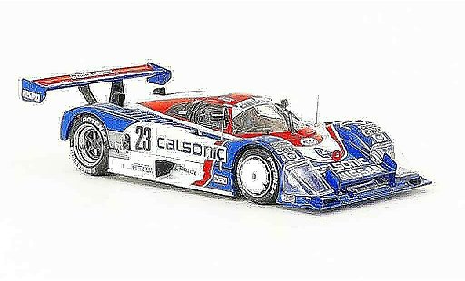 Nissan R88 Le Mans 1/43 Ebbro C No.23 Calsonic 500km Fuji 1989 modelauto