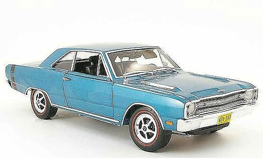 Dodge Dart 1968 1/18 Highway 61 gts blauw modelauto