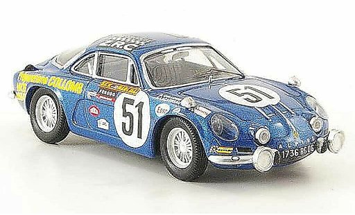 Alpine A110 rallye 1/43 Trofeu No.51 24h Le Mans 1968 B.Collomb / F.Lacarreau modelauto