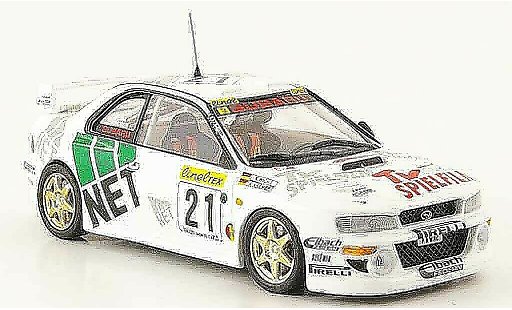 Subaru Impreza WRC 1/43 Trofeu no.21 deutscher champion 1998 modelauto