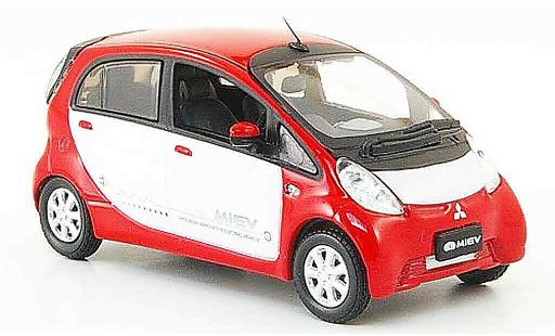 Mitsubishi iMiev Base 1/43 Vitesse rood wit modelauto