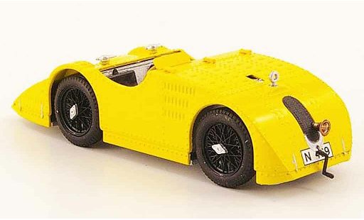 Bugatti 32 grand prix 1/43 Brumm tank geel contessa elizabeth junek (cz) 1923 modelauto