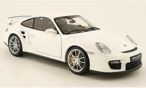 Porsche 911 GT2 1/18 Autoart wit mat modelauto