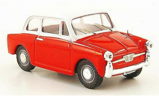 Autobianchi Bianchina berline 1/43 Progetto Berlina Special rood wit modelauto