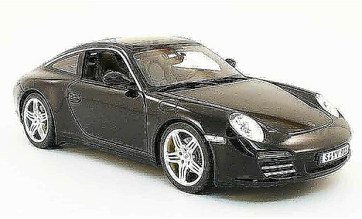 Porsche 911 Targa 1/18 Norev 4s zwart 2009 modelauto