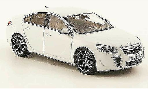 Opel Insignia OPC 1/43 Schuco wit 2009 modelauto