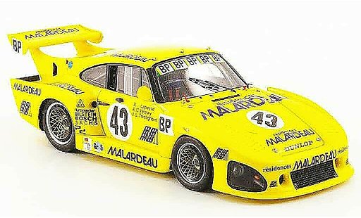 Porsche 935 1980 1/43 Spark K3 No.43 Malardeau 24h Le Mans modelauto