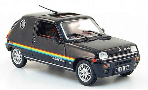Renault 5 Le Car Van 1/43 Nostalgie zwart 1979 modelauto