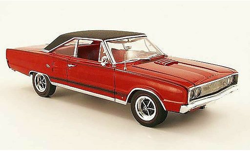 Dodge Coronet 1967 1/18 Highway 61 r/t 440 rood/zwart modelauto
