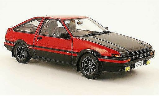 Toyota Trueno AE86 1/18 Autoart sprinter rood/zwart modelauto