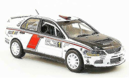 Mitsubishi Lancer Evolution IX 1/43 Vitesse No.1 winnaar African Rally 2008 modelauto