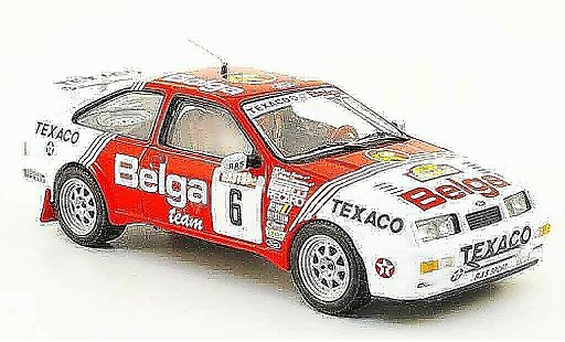 Ford Sierra Cosworth RS 1/43 IXO No.6 Belga winnaar Rally Ypres 1988 modelauto