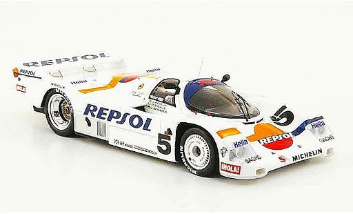 Porsche 962 1988 1/43 Spark No.5 Repsol 7ter Platz 24h Le Mans modelauto