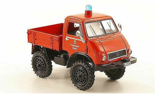 Mercedes Unimog 401-404 1/43 Schuco 401 laadbak pompier Berlin modelauto