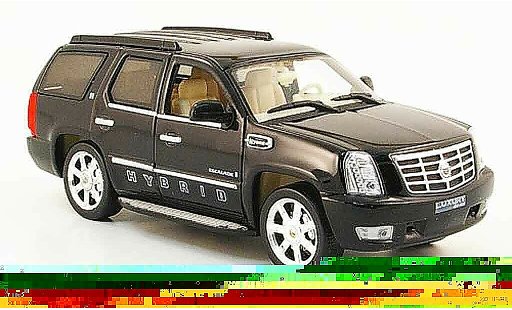 Cadillac Escalade hybrid 1/43 Luxury Die Cast zwart 2009 2010 modelauto