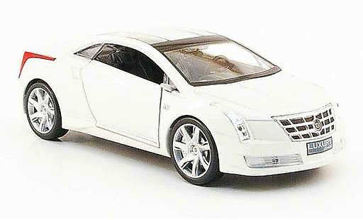 Cadillac Converj concept 1/43 Luxury Die Cast wit 2009 modelauto