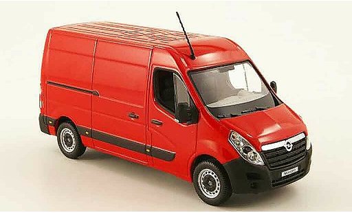 Opel Movano Base 1/43 Norev bestelwagen rood 2010 modelauto