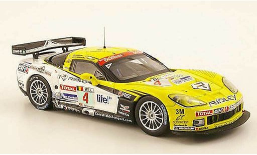 Chevrolet Corvette course 1/43 IXO C6 No.4 Ridley FIA GT 24h Spa 2009 modelauto