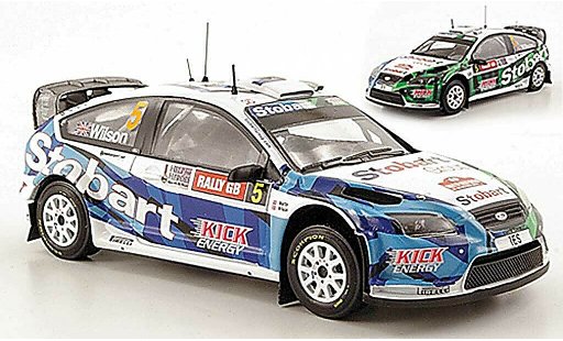 Ford Focus RS WRC 1/43 IXO 08 No.5 Stobart Rally Wales 2009 modelauto