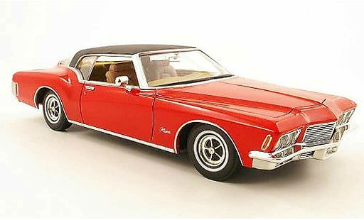 Buick Riviera Coupe 1/18 Yat Ming rood/zwart 1971 modelauto