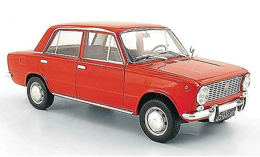 Lada 1200 Base 1/18 IST Models rood 1971 modelauto