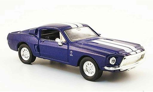 Shelby GT 500 Base 1/43 Yat Ming KR blauw wit modelauto