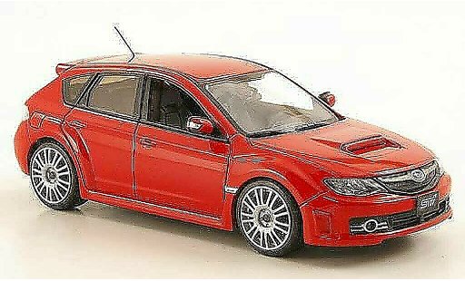 Subaru Impreza WRX 1/43 J Collection STI 2.5 rood 2009 modelauto