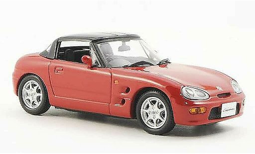 Suzuki Cappuccino Base 1/43 J Collection rood gesloten 1994 modelauto