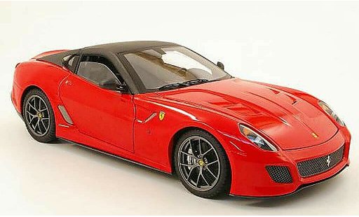 Ferrari 599 GTO 1/18 Hot Wheels Elite rood/zwart modelauto