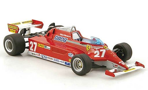 Ferrari 126 CK 1/43 Hot Wheels Elite No.27 G.Villeneuve GP Monaco (Elite) modelauto